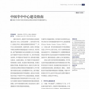 中国卒中中心建设指南