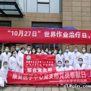 我中心党支部与双流区人民医院综合党支部联合开展“10月27日世界作业治疗日”义诊活动